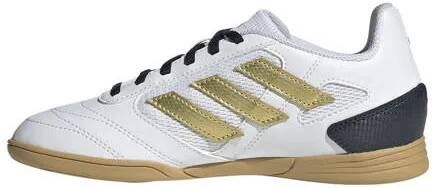 Adidas Performance Super Sala junior zaalvoetbalschoenen wit goud metallic zwart Jongens Meisjes Imitatieleer 35