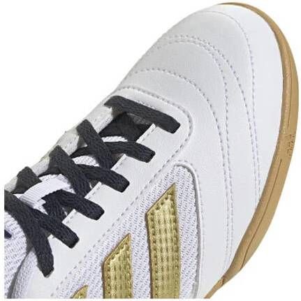 Adidas Performance Super Sala junior zaalvoetbalschoenen wit goud metallic zwart Jongens Meisjes Imitatieleer 35