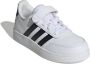 Adidas Sportswear Breaknet 2.0 sneakers wit zwart Imitatieleer 28 - Thumbnail 7