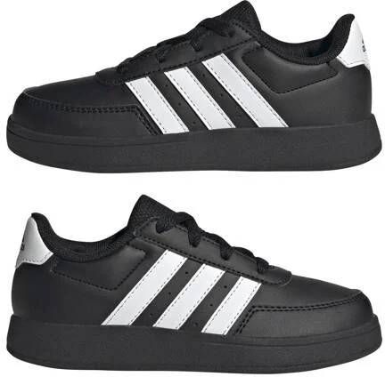 Adidas Sportswear Breaknet 2.0 sneakers zwart wit Jongens Meisjes Imitatieleer 39 1 3