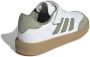 Adidas Sportswear Courtblock sneakers wit mosgroen gum Imitatieleer 28 - Thumbnail 13