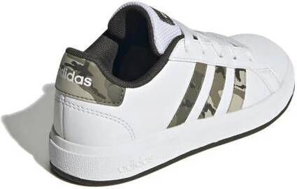 Adidas Sportswear Grand Court 2.0 sneakers wit groen Jongens Meisjes Imitatieleer 40