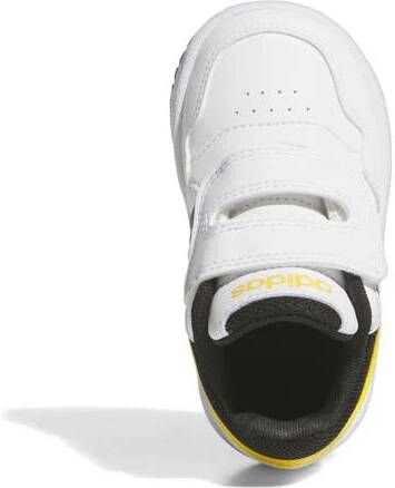 Adidas Sportswear Hoops 3.0 sneakers wit zwart geel Jongens Meisjes Imitatieleer 19