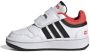 Adidas Sportswear Hoops 3.0 sneakers wit zwart rood Imitatieleer 23 1 2 - Thumbnail 6