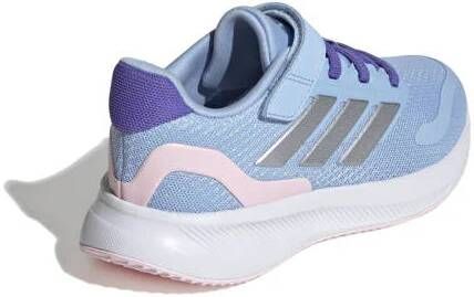 Adidas Sportswear Runfalcon 5 sneakers blauw zilver grijs Jongens Meisjes Mesh 35