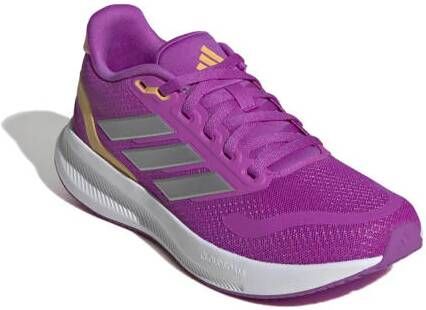 Adidas Sportswear Runfalcon 5 sneakers fuchsia zilver metallic Roze Jongens Meisjes Mesh 36 2 3