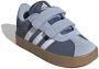 Adidas Sportswear VL Court 3.0 sneakers donkerblauw lichtblauw wit Suede 21 - Thumbnail 3