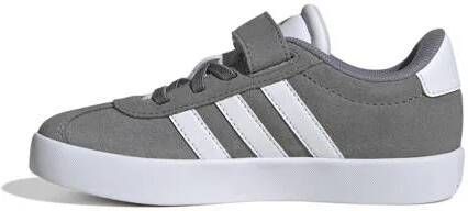 Adidas Sportswear VL Court 3.0 sneakers grijs wit Jongens Meisjes Suede 28