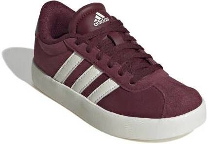 Adidas Sportswear VL Court sneakers donkerrood wit Jongens Meisjes Suede 40