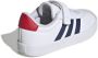 Adidas Sportswear VL Court sneakers wit blauw rood Suede 30 - Thumbnail 3