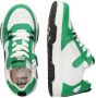 Braqeez 424254-565 Jongens Lage Sneakers Groen Wit Zwart Leer Veters - Thumbnail 7