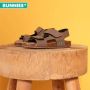 BunniesJR 224419-708 Jongens Platte Sandalen Taupe Imitatieleer Klittenband - Thumbnail 12