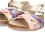 BunniesJR Becky Beach Meisjes Platte Sandalen Goud Paars Roze Print Imitatieleer Gesp - Thumbnail 7