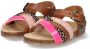 Bunnies JR Becky Beach Meisjes Sandalen Bruin Multi Roze Imitatieleer Gesp - Thumbnail 6