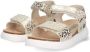 Bunnies JR Bregje Beach Meisjes Sandalen Beige Goud Print Imitatieleer Klittenband - Thumbnail 4