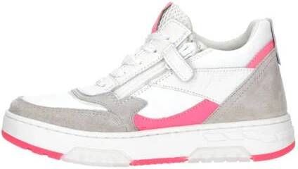 BunniesJR Nina Noa leren sneakers ecru roze Meisjes Leer Meerkleurig 33