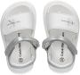 Calvin Klein sandalen zilver wit Meisjes Imitatieleer Logo 24 - Thumbnail 3