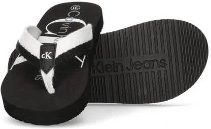 Calvin Klein teenslippers zwart wit Jongens Textiel 26