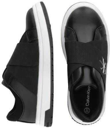 Calvin Klein Zwart Jongens Imitatieleer Logo 30 Sneakers