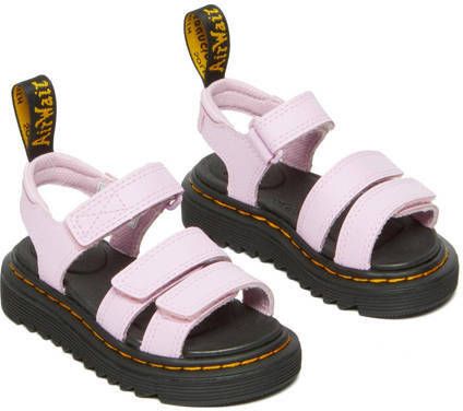 Dr. Martens Klaire T leren sandalen lichtroze Meisjes Leer Effen 22