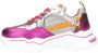 DWRS Pluto leren sneakers zilver fuchsia Roze Meisjes Leer Meerkleurig 28 - Thumbnail 5