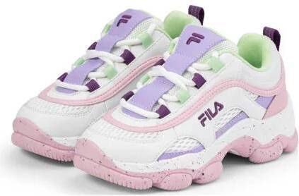 Fila Strada Dreamster sneakers wit lichtroze lila Jongens Meisjes Imitatieleer 31