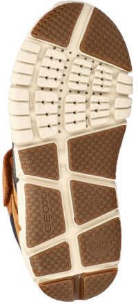 Geox J Flex sneakers cognac zwart Bruin Jongens Imitatieleer Meerkleurig 30