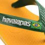 Havaianas Baby Brasil Logo II teenslippers met hielbandje geel groen Rubber 25 26 - Thumbnail 5