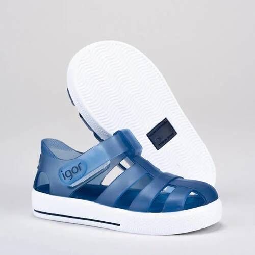 Igor Star waterschoenen Blauw kids Meisjes Rubber Effen 24