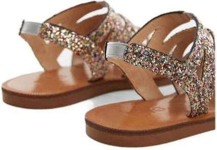 Mango Kids sandalen roze glitter Meisjes Synthetisch 34