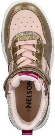 Nelson Kids sneakers goud Meisjes Imitatieleer Meerkleurig 34