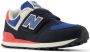 New Balance 574 sneakers zwart rood blauw Suede Meerkleurig 34.5 - Thumbnail 6