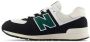 New Balance 574 sneakers zwart wit groen Suede Meerkleurig 36 - Thumbnail 10