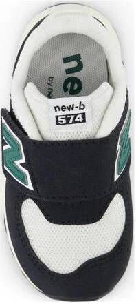 New Balance 574 sneakers zwart wit petrol Jongens Meisjes Suede Meerkleurig 23