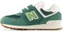 New Balance 574 sneakers groen wit Jongens Meisjes Suede Logo 34.5 - Thumbnail 10