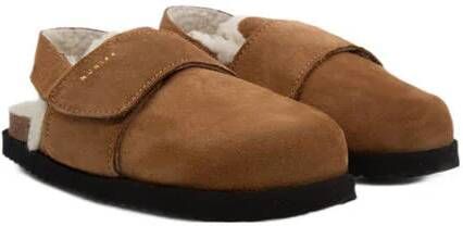 Nubikk suède clogs cognac Bruin Meisjes Suede Effen 30