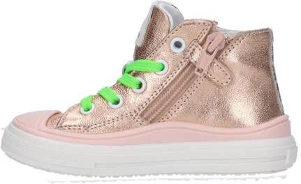 Pinocchio leren sneakers goud Meisjes Leer 21 | Sneaker van