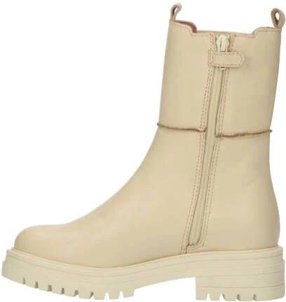 PS Poelman Monk-25 leren chelsea boots beige Meisjes Leer Effen 37