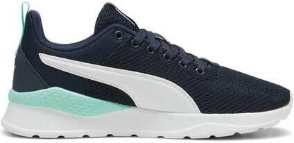 Puma Anzarun sneakers donkerblauw wit turquoie Jongens Meisjes Mesh Logo 38