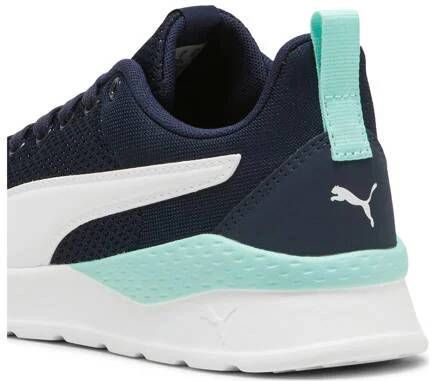 Puma Anzarun sneakers donkerblauw wit turquoie Jongens Meisjes Mesh Logo 38