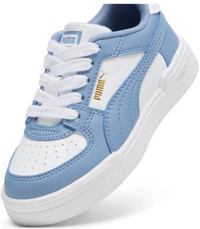Puma California Pro sneakers wit lichtblauw Jongens Meisjes Imitatieleer 35.5 - Foto 4