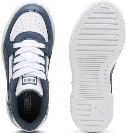 Puma California sneakers wit grijsblauw Jongens Meisjes Imitatieleer Effen 28