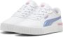 Puma Carina 2.0 Bouncy sky sneakers wit lila Jongens Meisjes Imitatieleer 28 - Thumbnail 5