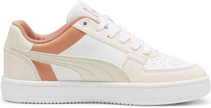 Puma Caven 2.0 Block sneakers wit-ecru-koraal Jongens Meisjes Imitatieleer 37