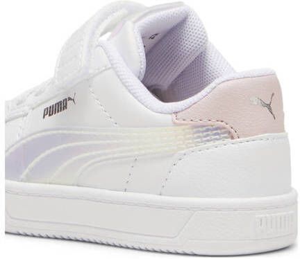 Puma Caven 2.0 Holo 2.0 sneakers wit lila zilverkleurig Jongens Meisjes Imitatieleer 27