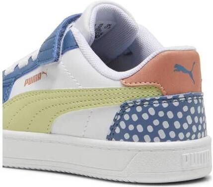 Puma Caven 2.0 sneakers blauw groen wit Jongens Meisjes Imitatieleer 30