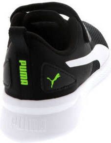 Puma Flyer Runner V PS sneakers zwart geel wit Jongens Mesh Meerkleurig 28