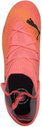 Puma Future 7 Match FG AG Junior voetbalschoenen roze zwart oranje Jongens Meisjes Imitatieleer 37