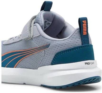 Puma Kruz Profoam sneakers lichtgrijs turquoise oranje Jongens Meisjes Mesh 28