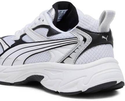 Puma Morphic Base sneakers lichtgrijs zwart Jongens Meisjes Mesh 37